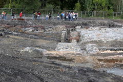 
Cyfarthfa Ironworks coke ovens, panorama left, September 2013